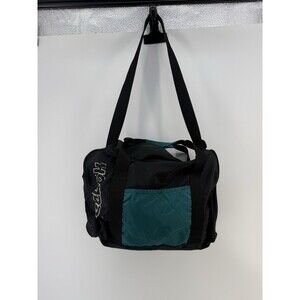 Reebok Vintage Duffle Gym Bag Black green With Strap 1992 Read Dirty